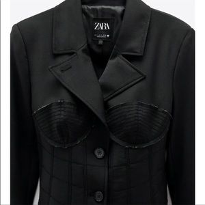 Seamed Corset Blazer- Zara
